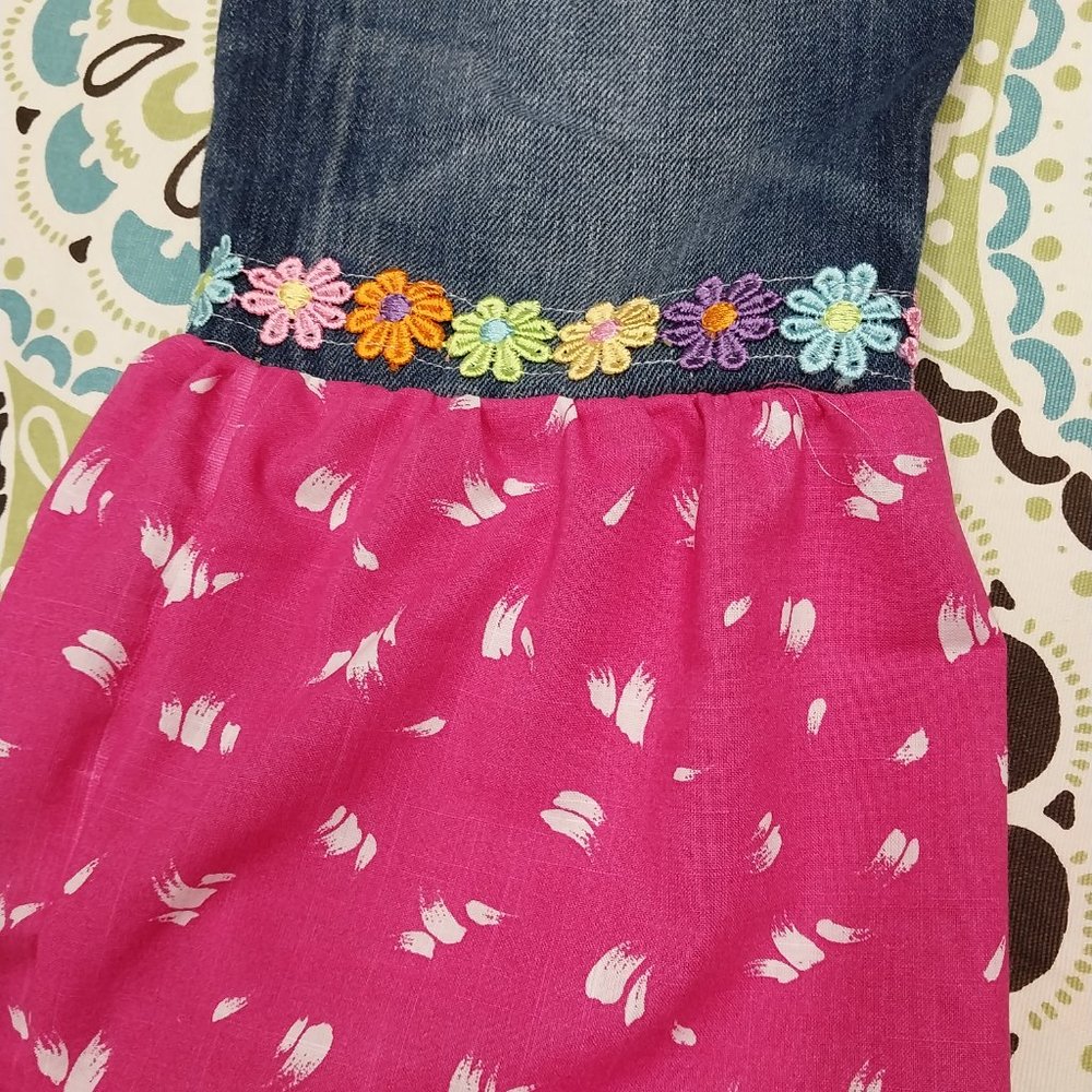 2613 Size 27 Polo Boyfriend Upcycled Stretch Bell-Bottoms - Picture 2 of 4
